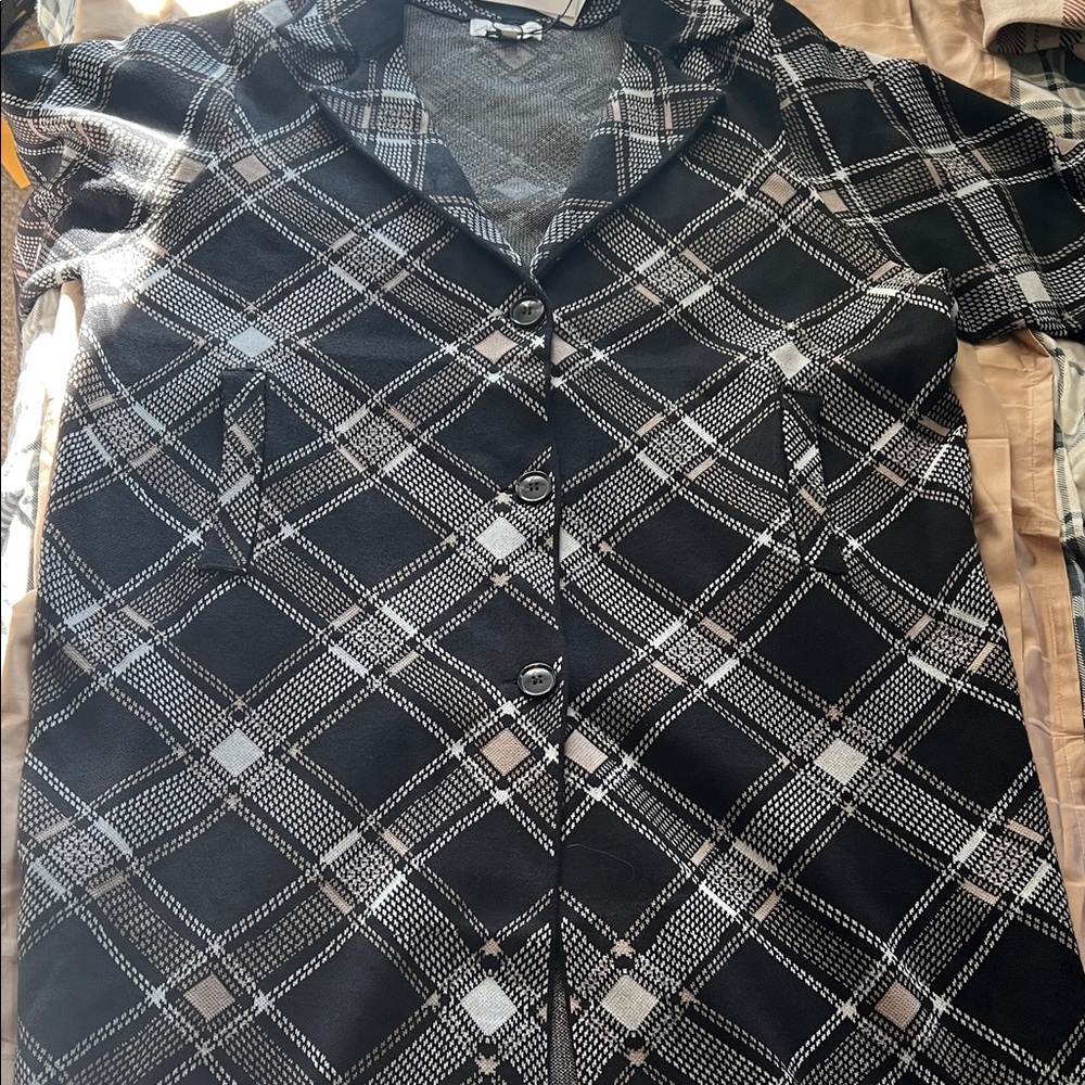 Woman sweater Jacket Button up with pockets